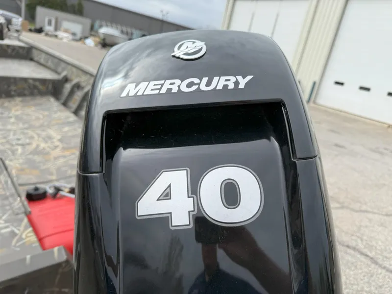 Slide: The Image of 2024 War Eagle 754LDV Sportsman with Mercury 40 HP outboard motor. - 13