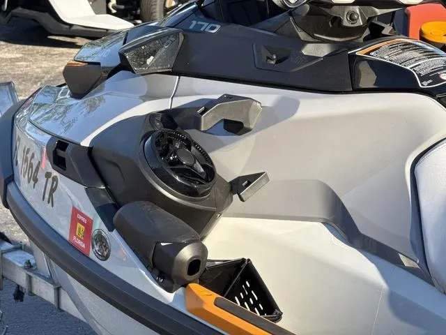 Slide: The Image of 2023 Sea-Doo FishPro™ Trophy Waverunner, close-up of rear design and features. - 11