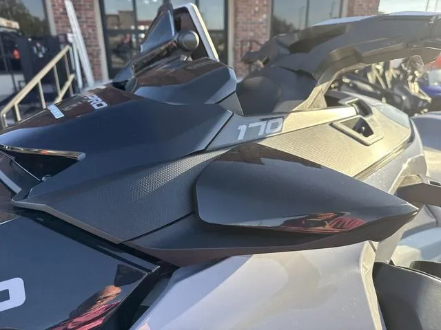 Slide: The Image of 2023 Sea-Doo Waverunner FishPro™ Trophy, close-up of sleek design and detailing. - 5