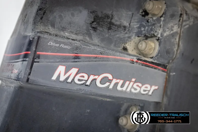 Slide: The Image of MerCruiser engine detail on 2011 Sea Ray 185 Sport boat. - 44