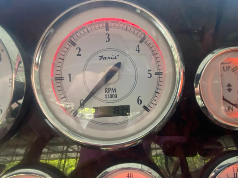 Slide: The Image of Tachometer of 2005 Regal 3350 Sport Cruiser showing 1834 RPM. - 31