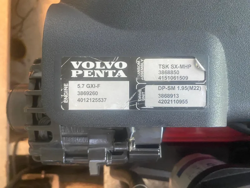 Slide: The Image of Volvo Penta engine label on a 2005 Regal 3350 Sport Cruiser. - 35