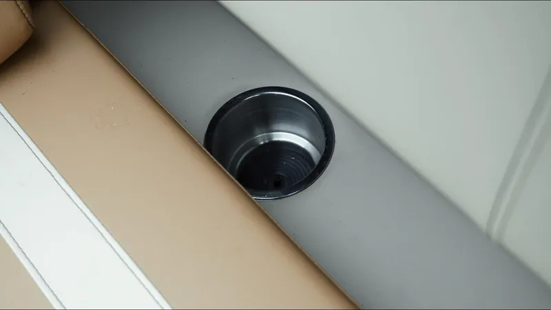 Slide: The Image of Cup holder on 2025 Tahoe Pontoon Aura 2185 Quad Lounger Triple boat. - 14