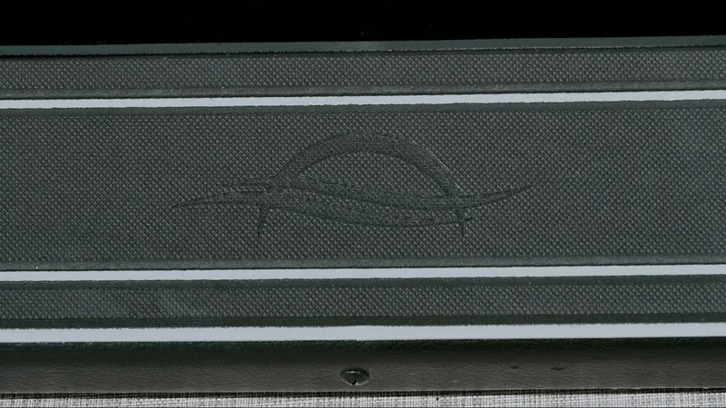 Slide: The Image of 2025 G3 SunCatcher Select 20 Cruise boat detail with textured surface and logo. - 10