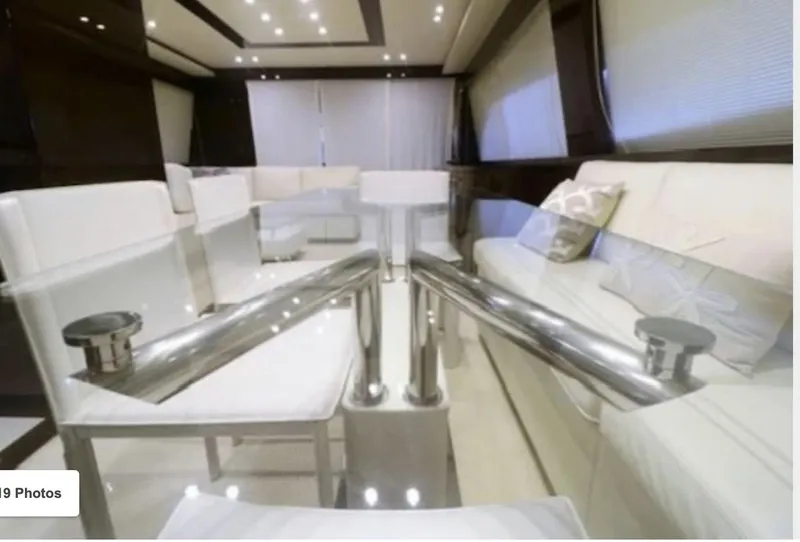 Slide: The Image of Luxurious interior of Uniesse 65 MY yacht, year 2009. - 4