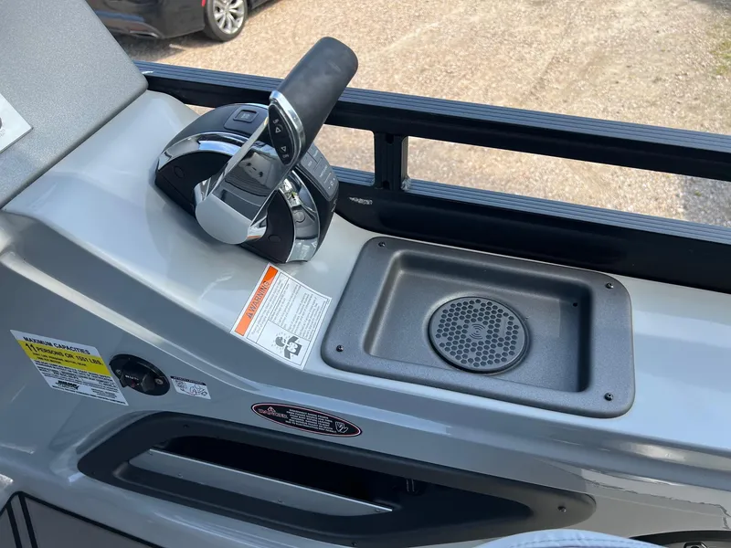 Slide: The Image of Control panel of 2021 Harris FloteBote 230 Solstice pontoon boat. - 22