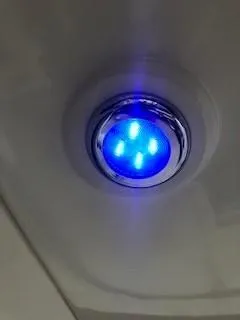 Slide: The Image of Blue LED light on 2007 Sea Ray 310 Sundancer boat ceiling. - 19