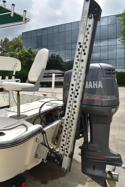 Slide: The Image of 1998 Kenner 21V CC Tunnel boat with Yamaha outboard motor and Power-Pole anchor system. - 6