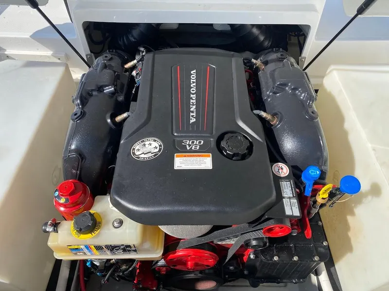 Slide: The Image of Volvo Penta 300 V8 engine in 2018 Cobalt CS23 Surf boat. - 22