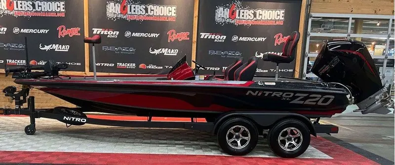 Slide: The Image of 2025 Nitro Z20 XL Pro boat on display, featuring sleek design and powerful engine. - 1