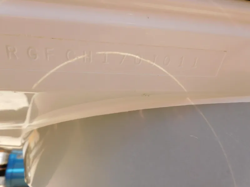 Slide: The Image of Hull identification number on a 2011 Monterey 260 SCR boat. - 14