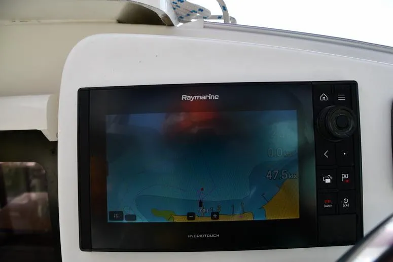 Slide: The Image of Raymarine navigation display on 2014 Fountaine Pajot Mahe 36 Evolution catamaran. - 14