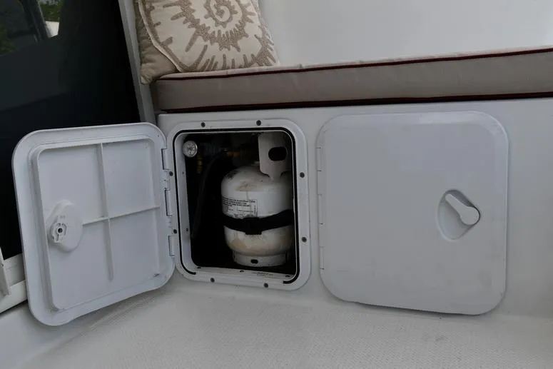 Slide: The Image of Propane storage compartment on 2014 Fountaine Pajot Mahe 36 Evolution catamaran. - 21