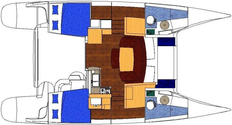 Slide: The Image of Manufacturer Provided Image: Fountaine Pajot Mahe 36 Evolution 2 Cabin Layout Plan - 87