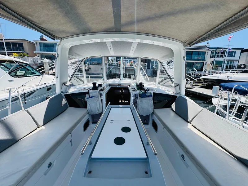 Slide: The Image of Beneteau Oceanis 41.1 yacht cockpit, 2020 model, featuring spacious seating and modern design. - 22