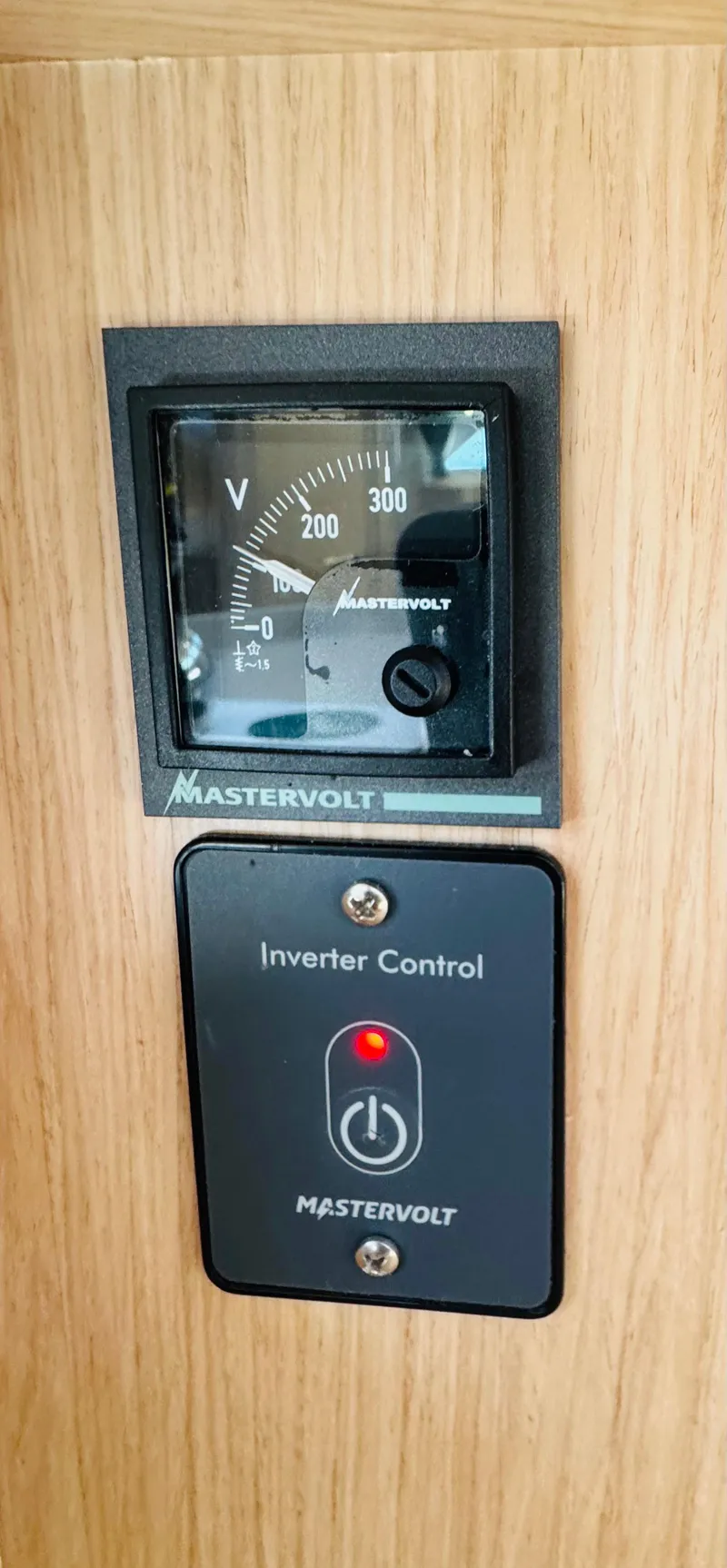 Slide: The Image of Mastervolt inverter control panel on 2020 Beneteau Oceanis 41.1 yacht. - 45