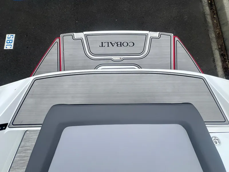 Slide: The Image of 2023 Cobalt CS22 boat deck with sleek design and modern detailing. - 9