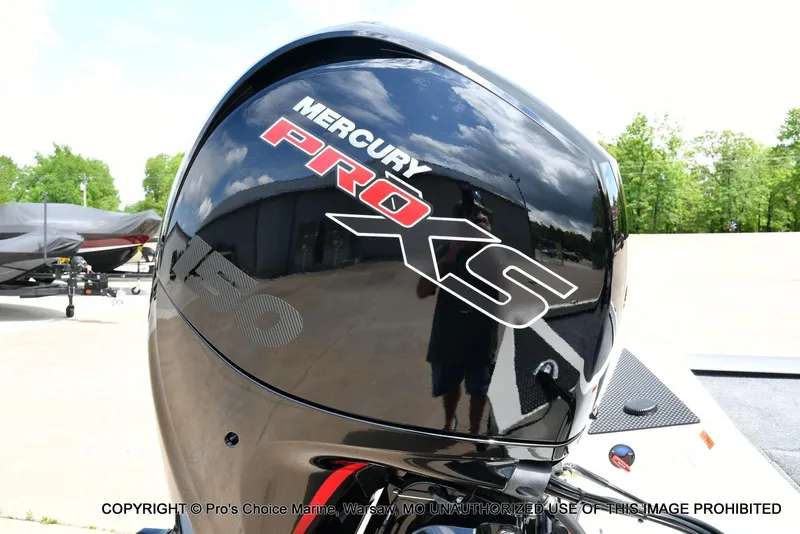 Slide: The Image of 2025 Ranger RT198P Cup Equipped with Mercury Pro XS engine, outdoor setting. - 17