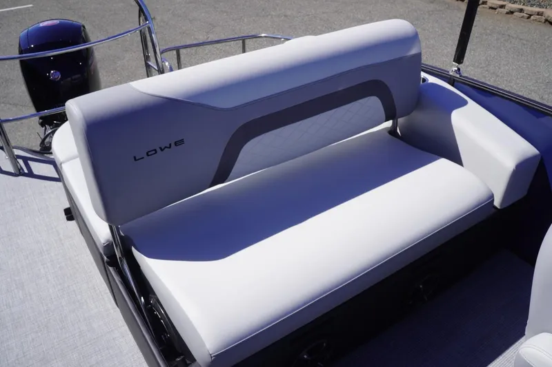 Slide: The Image of 2025 Lowe SS 230 DL boat seat with sleek design and comfortable upholstery. - 20