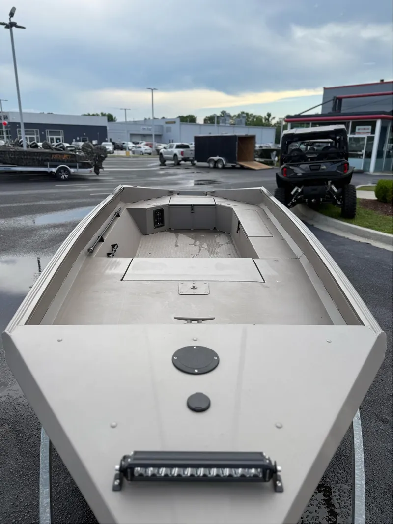 Slide: The Image of 2025 EDGE BOATS 756 DB model displayed outdoors, showcasing sleek design and spacious interior. - 3