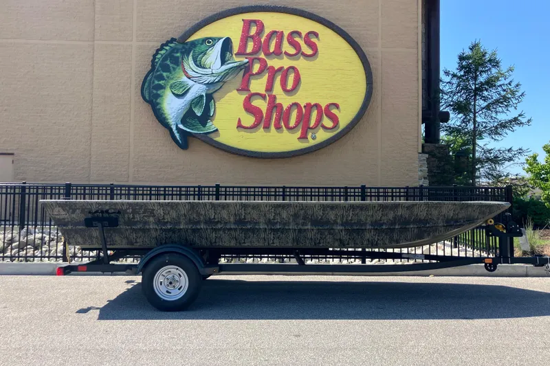 The Image of 2025 Tracker Grizzly 1860 Utility boat on trailer at Bass Pro Shops. - 0