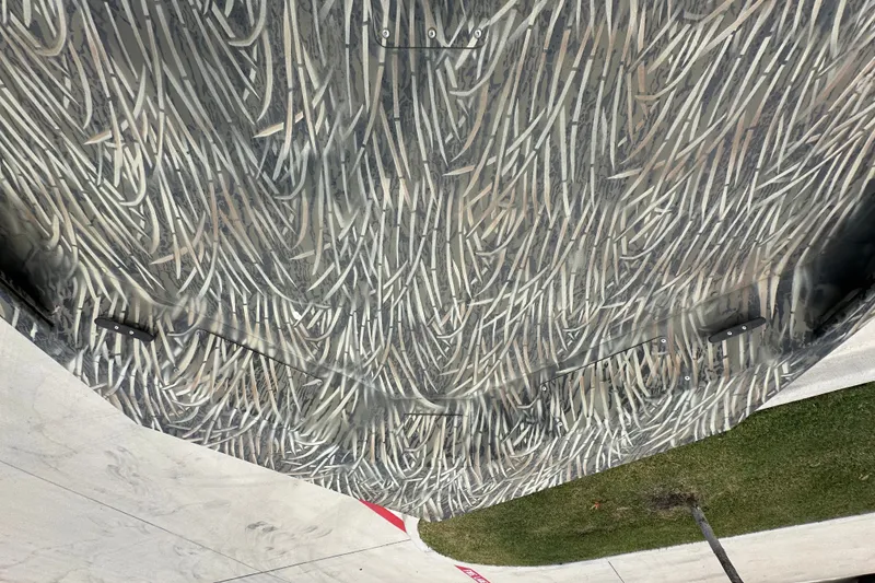 Slide: The Image of Camouflage pattern on the hull of a 2025 Tracker Grizzly 1860 Utility boat. - 20