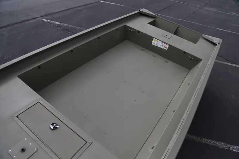 Slide: The Image of 2025 Tracker GRIZZLY 1860 Utility boat interior, showcasing spacious, durable design. - 4