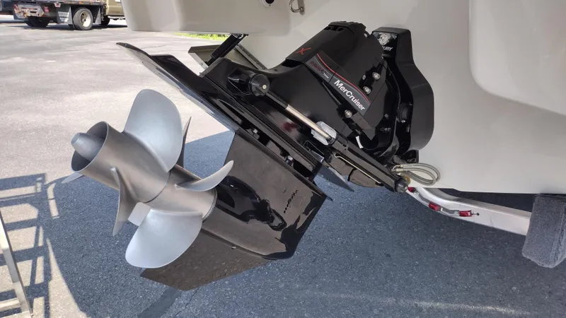 Slide: The Image of Luxurious seating area in 2026 Formula 270 Bowrider boat, featuring sleek, modern design. - 12