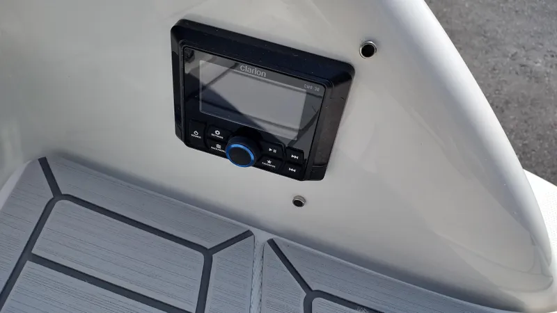 Slide: The Image of 2026 Formula 270 Bowrider dashboard with steering wheel and control panel. - 14