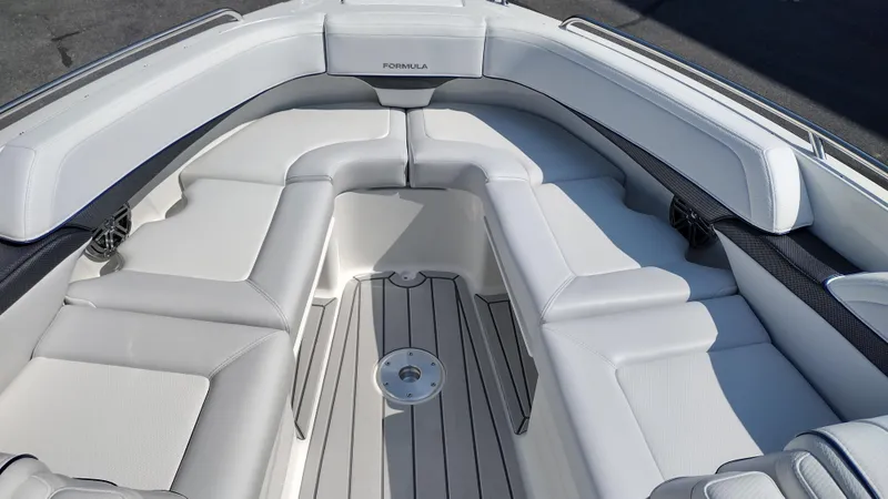 Slide: The Image of 2026 Formula 270 Bowrider interior with luxurious seating and modern design. - 17