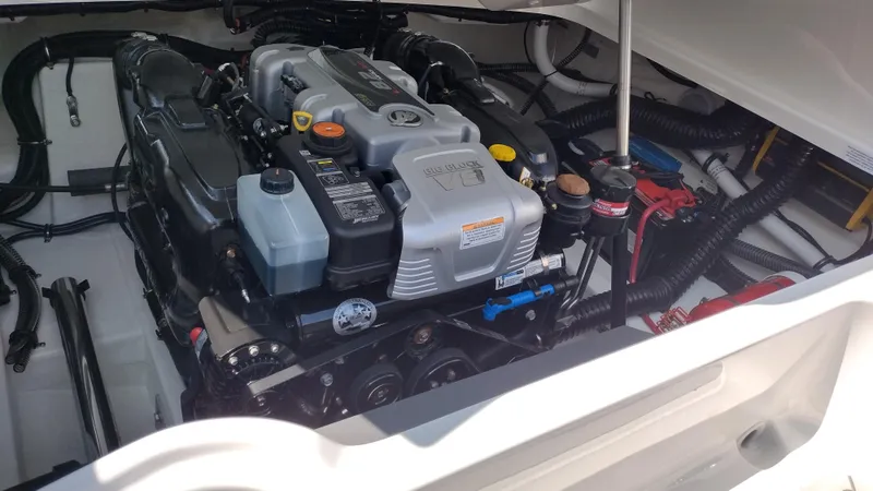 Slide: The Image of 2026 Formula 270 Bowrider dashboard with steering wheel and control panel. - 36