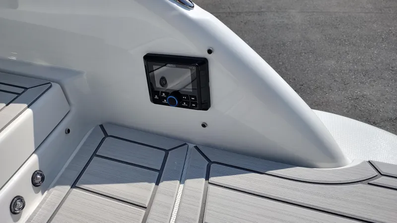 Slide: The Image of 2026 Formula 270 Bowrider boat interior with compact bathroom and modern amenities. - 52