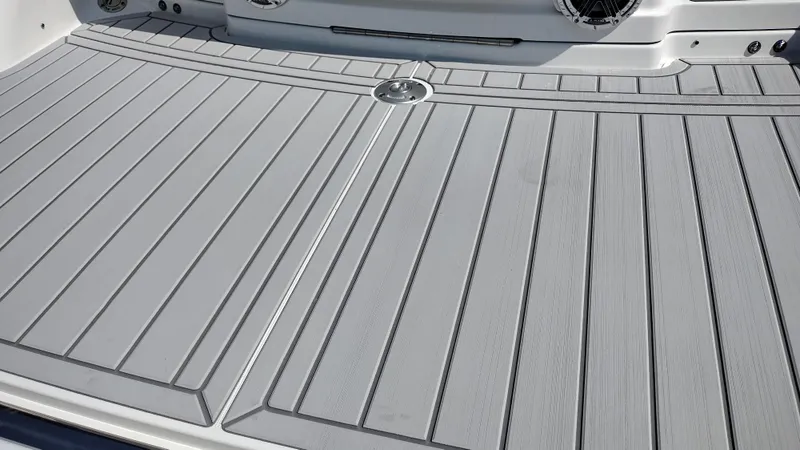 Slide: The Image of 2026 Formula 270 Bowrider interior with white seating and modern design. - 53