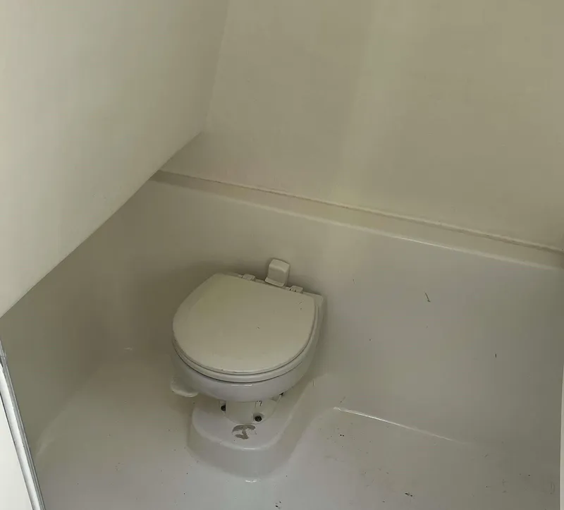 Slide: The Image of Boat bathroom with a compact toilet, Cape Horn 36 XS, 2017 model. - 17