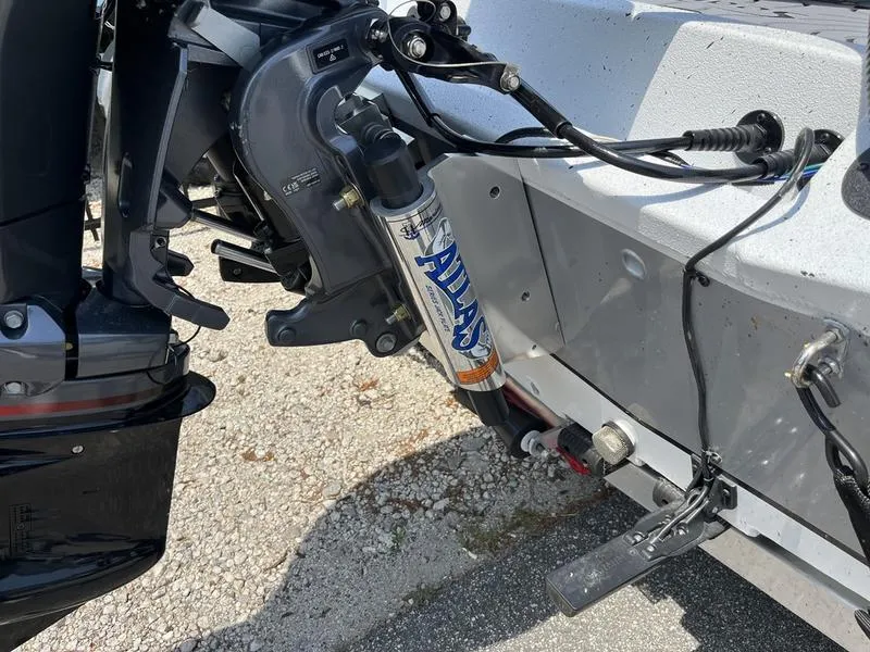 Slide: The Image of 2025 Xpress H22B boat with Atlas hydraulic jack plate and motor mount. - 18