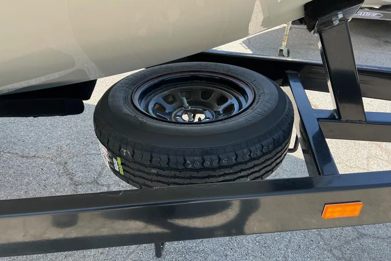 Slide: The Image of Spare tire mounted on a Kachina Drone 26 trailer, 2006 model. - 31