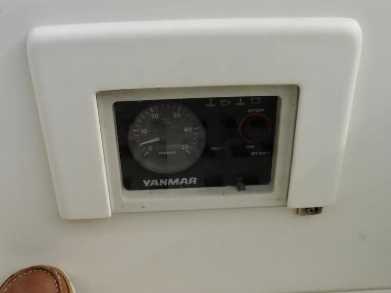 Slide: The Image of Yanmar engine control panel on 2011 Cape George Cutter sailboat. - 30
