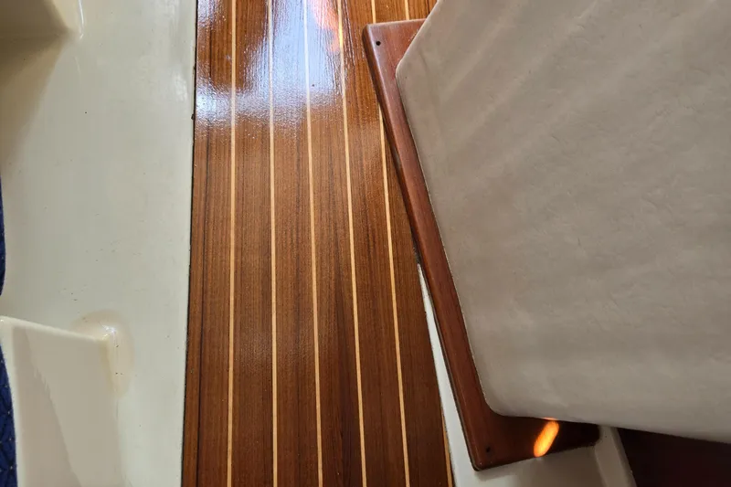 Slide: The Image of Polished wooden deck of 2011 Hake Seaward 32 RK sailboat interior. - 47