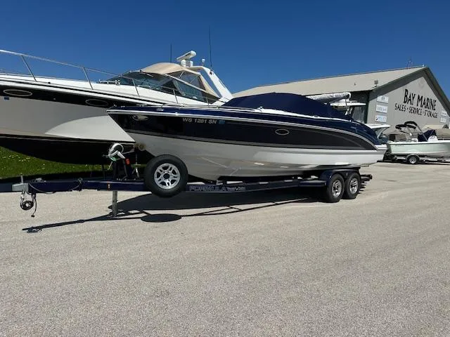 Slide: The Image of 2018 Formula 270 Bowrider on trailer at Bay Marine dealership. - 10