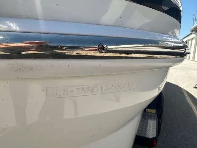 Slide: The Image of 2018 Formula 270 Bowrider boat hull with visible identification number. - 27