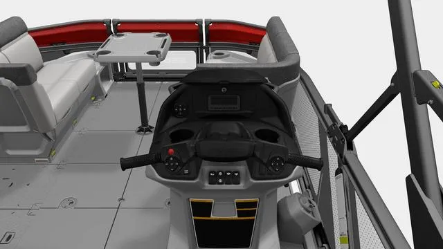 Slide: The Image of 2024 Sea-Doo Switch® Cruise 18 interior with steering console and seating. - 4
