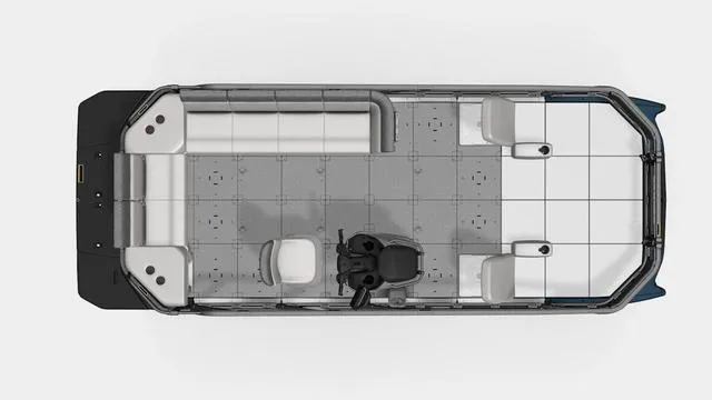 Slide: The Image of Top view of 2024 Sea-Doo Switch® Sport 21 boat interior layout. - 4