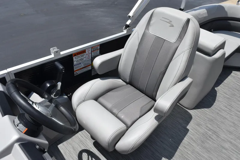 Slide: The Image of Luxurious seating in 2022 Bennington SX 23 Stern Lounge boat, featuring ergonomic design and premium materials. - 15