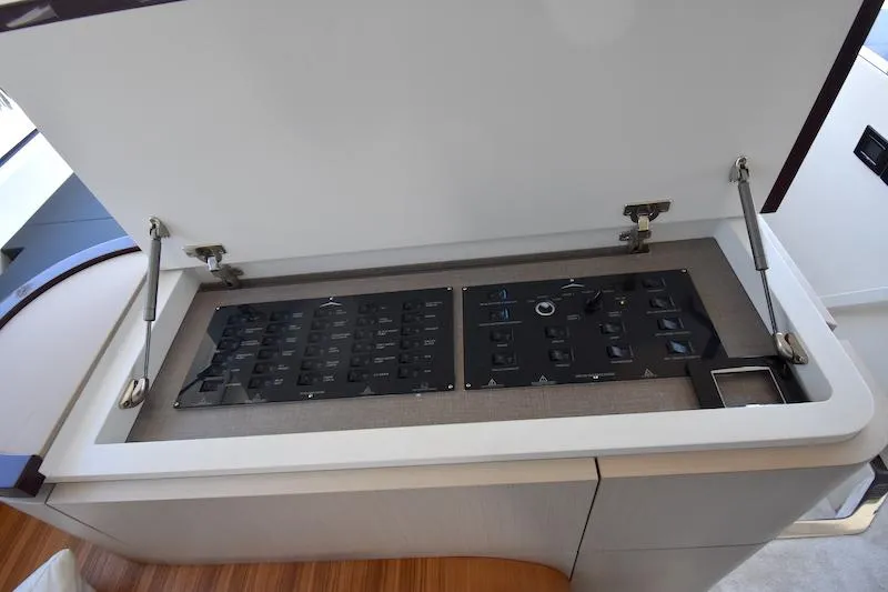 Slide: The Image of Control panel inside 2024 Azimut Fly 68 yacht, featuring modern design and functionality. - 33