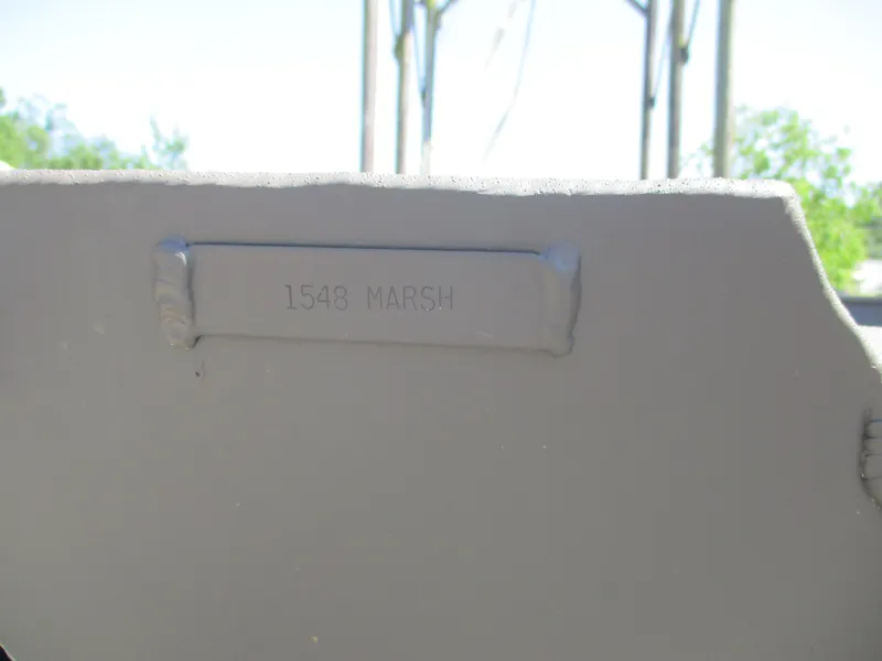 Slide: The Image of 2025 Alweld 1548 Marsh boat detail with embossed model name. - 13