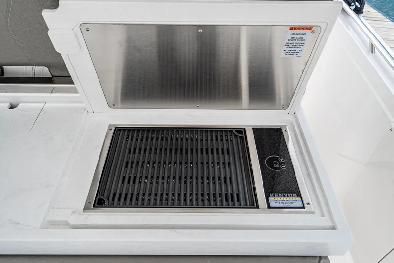 Slide: The Image of 2024 Tiara Yachts 34 LS grill station with Kenyon electric grill. - 36