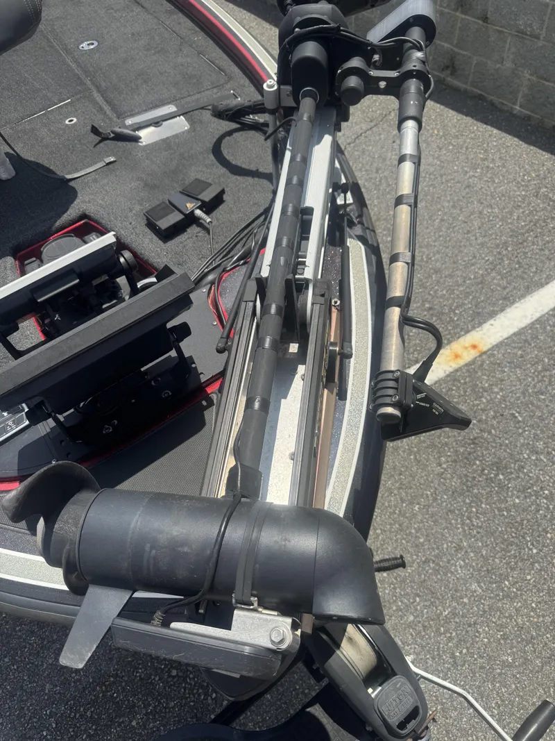 Slide: The Image of 2016 Nitro Z20 boat with mounted trolling motor on deck. - 2