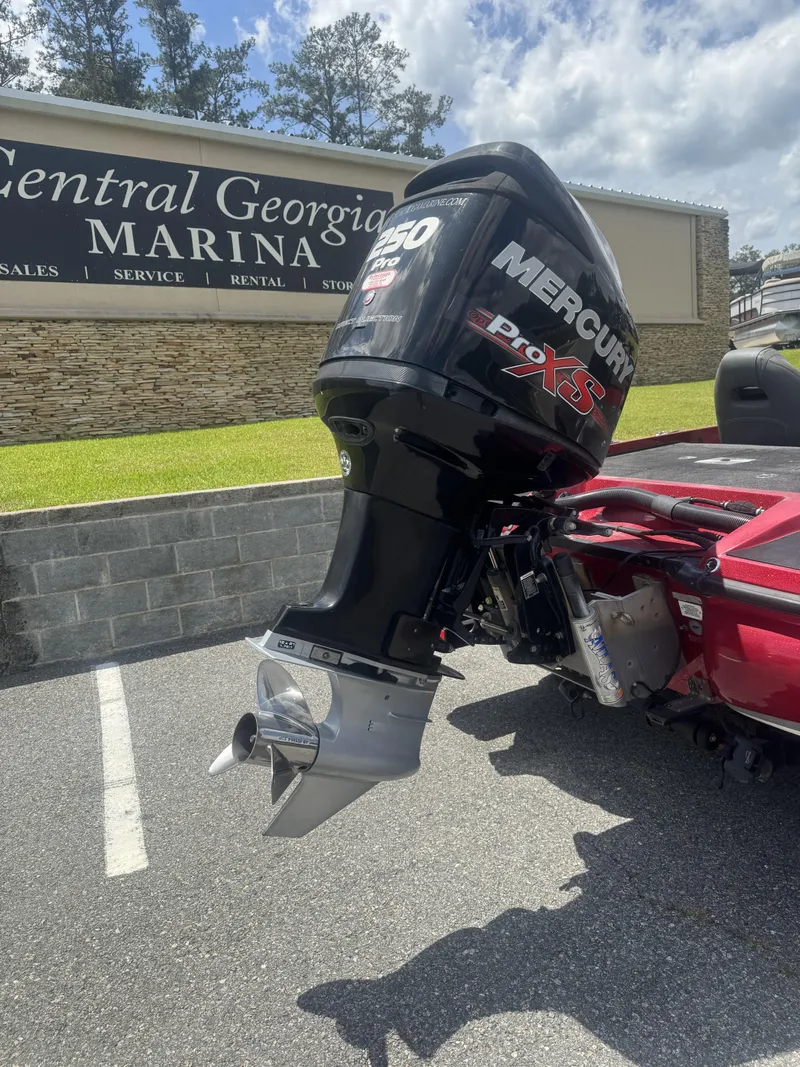 Slide: The Image of Mercury Pro XS outboard motor on 2016 Nitro Z20 boat at Central Georgia Marina. - 5