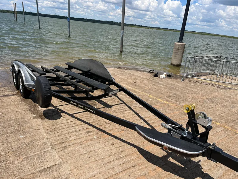 Slide: The Image of Boat trailer by the water, 2007 Ranger COMANCHE SERIES Z22 NASCAR model. - 26