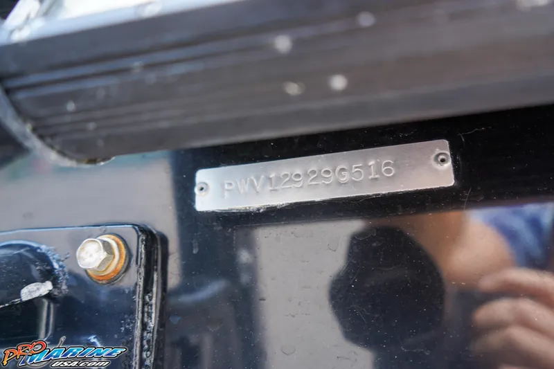 Slide: The Image of 2016 Blue Wave 2200 STL boat identification plate with serial number. - 10